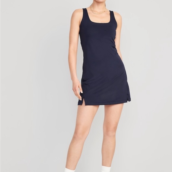Navy blue women’s old navy active square neck sports dress- small petite - Picture 1 of 10